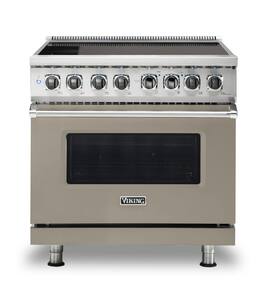 Viking - 5 Series 5.6 Cu. Ft. Freestanding Electric Induction Range - Nantucket