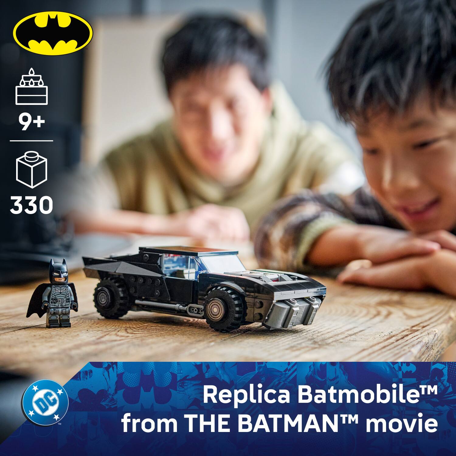 9+ 330 C DC Replica Batmobile™ from THE BATMAN™ movie