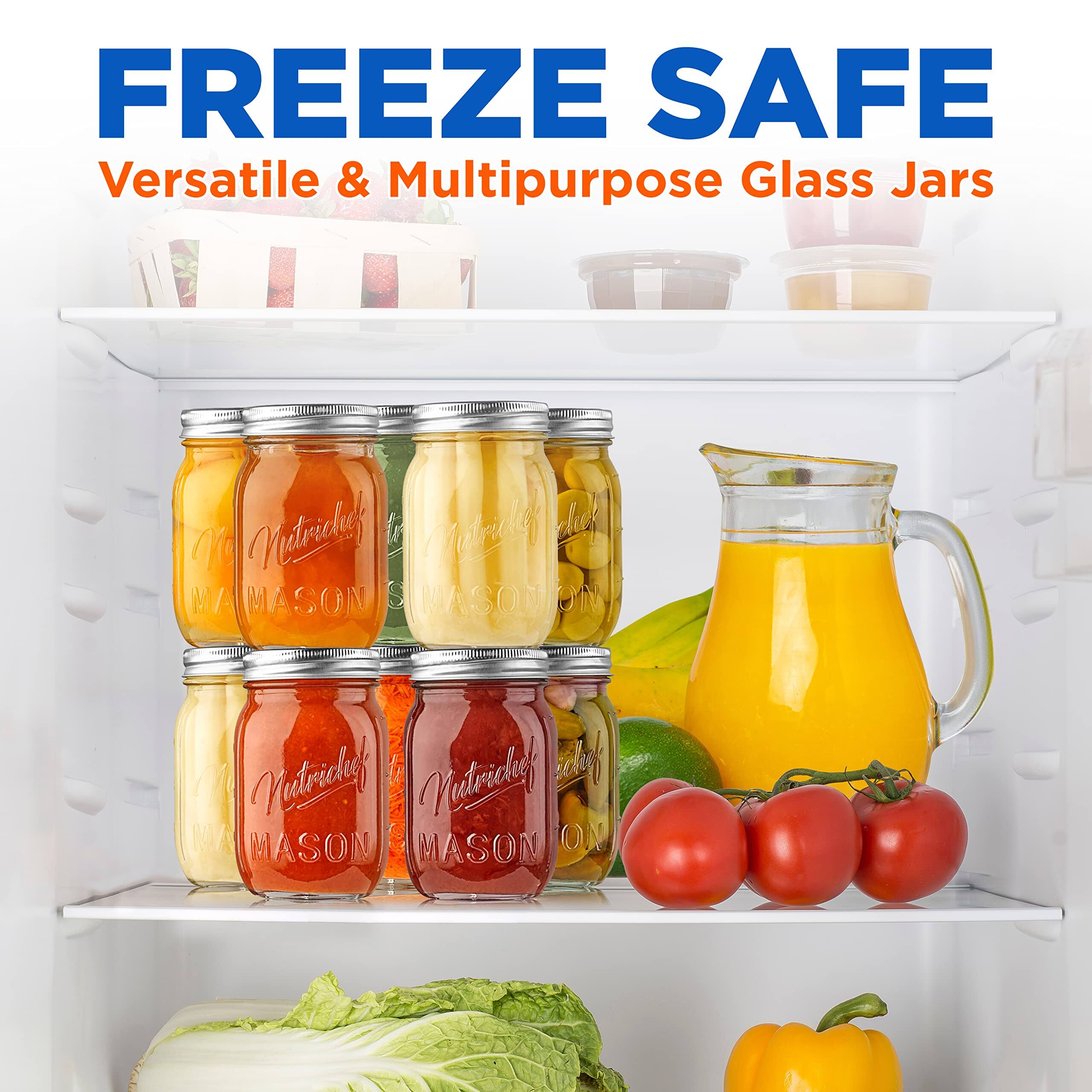 FREEZE SAFE  
Versatile & Multipurpose Glass Jars