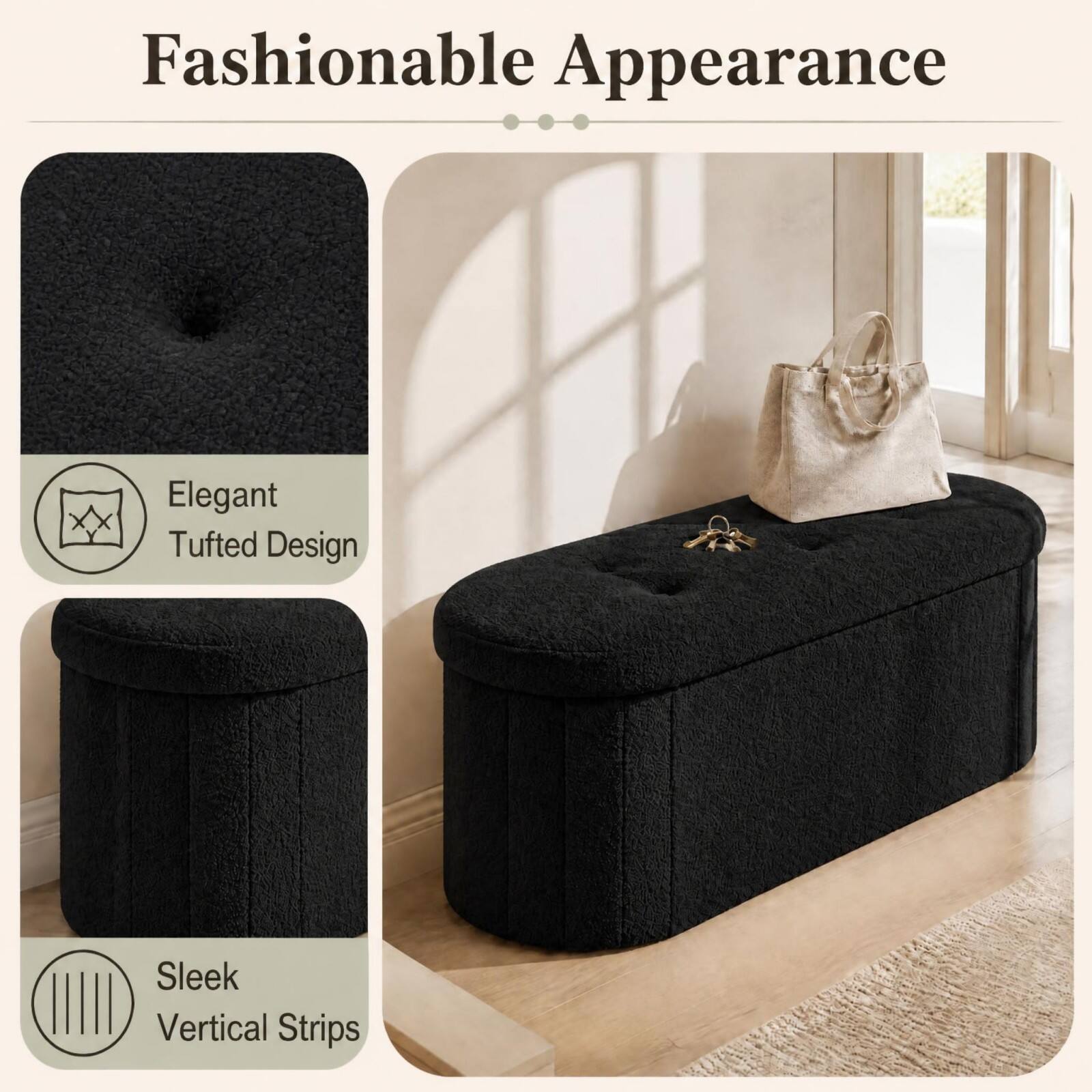 Fashionable Appearance

Elegant Tufted Design

Sleek Vertical Strips