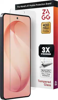 ZAGG - Glass+ Defense Screen Protector for Samsung Galaxy S26+ - Clear