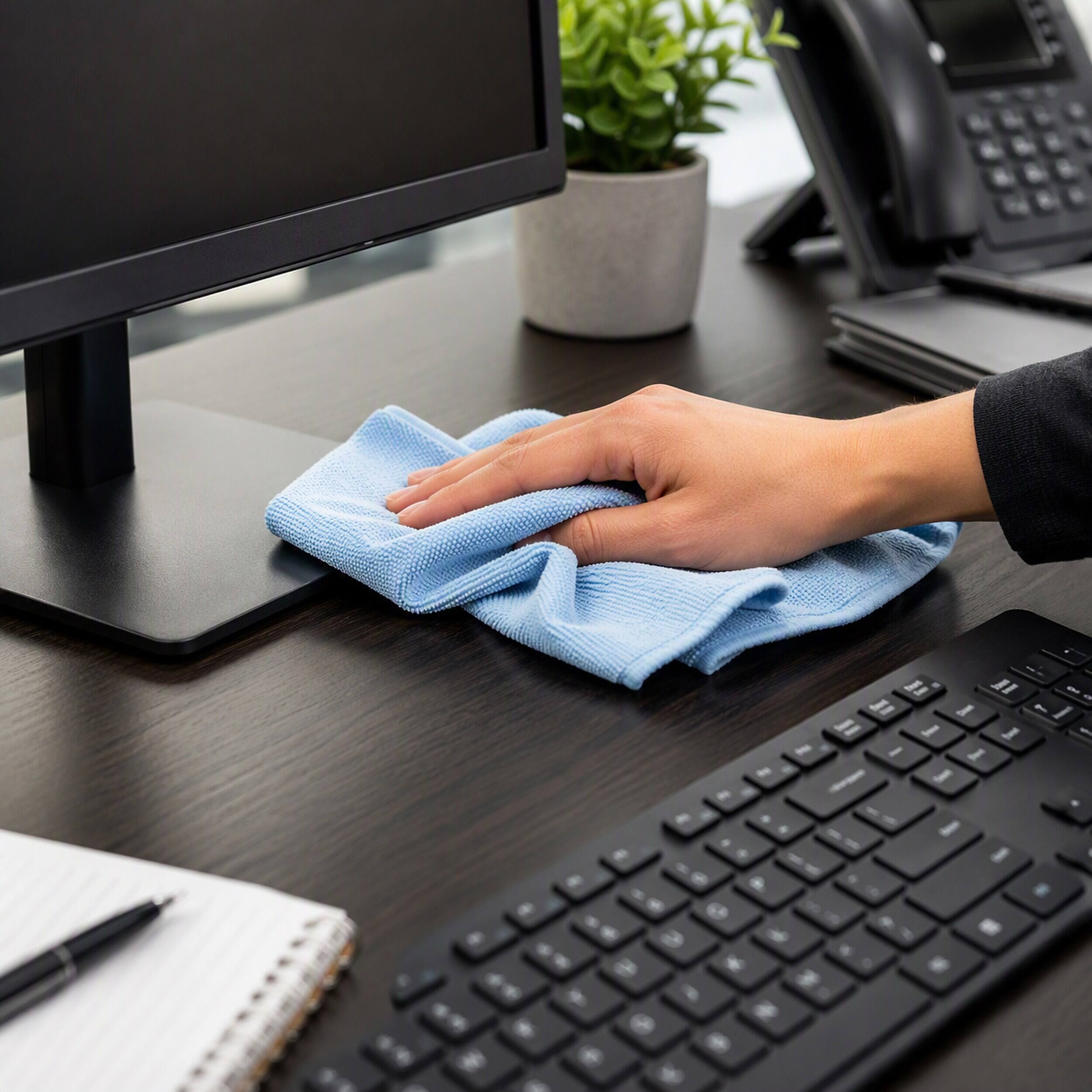 Alt View 11. Coastwide Professional - Microfiber Cloths, 16" x 16", 12/Pack - Blue.