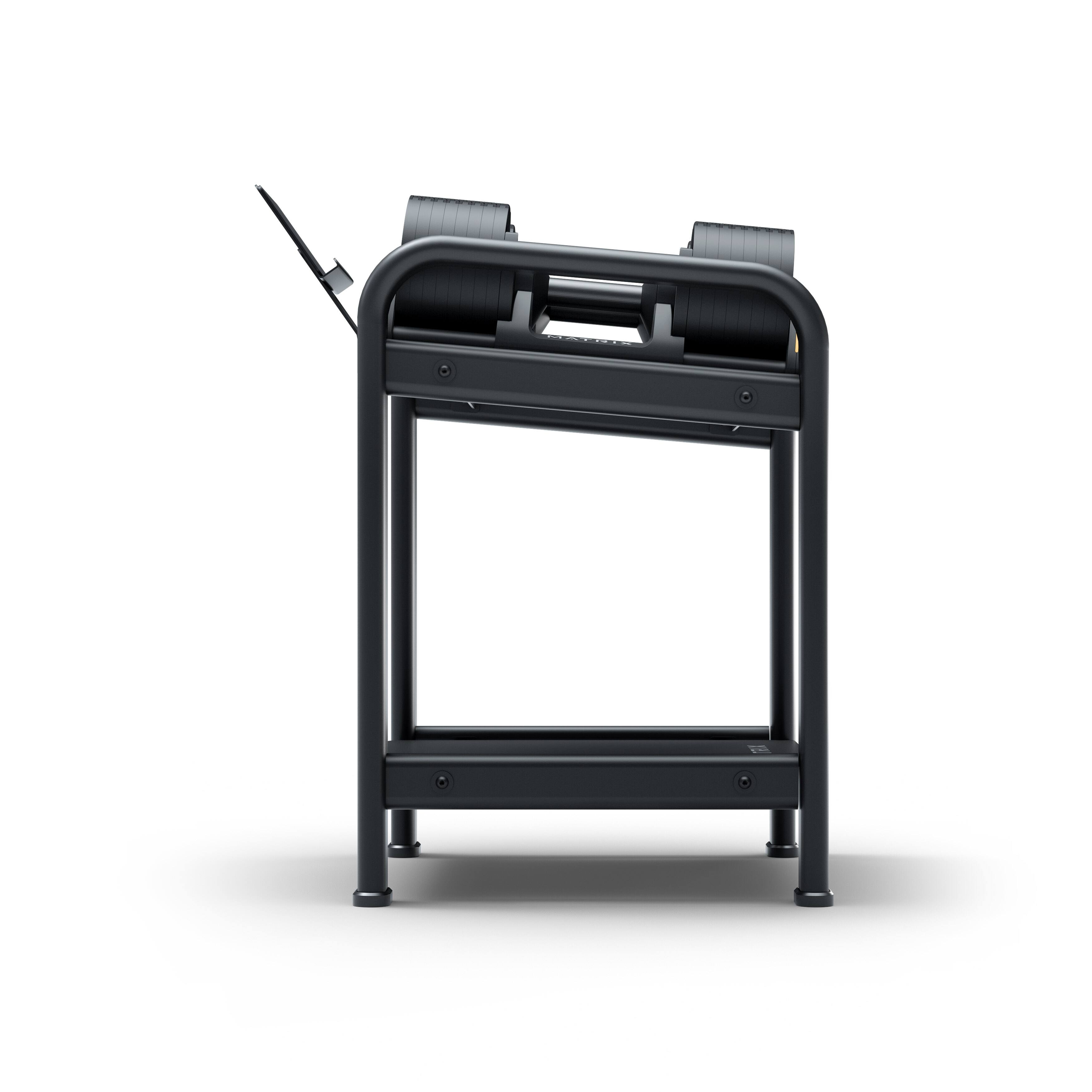 Alt View 11. Matrix - Dumbbell Storage Rack - Black.