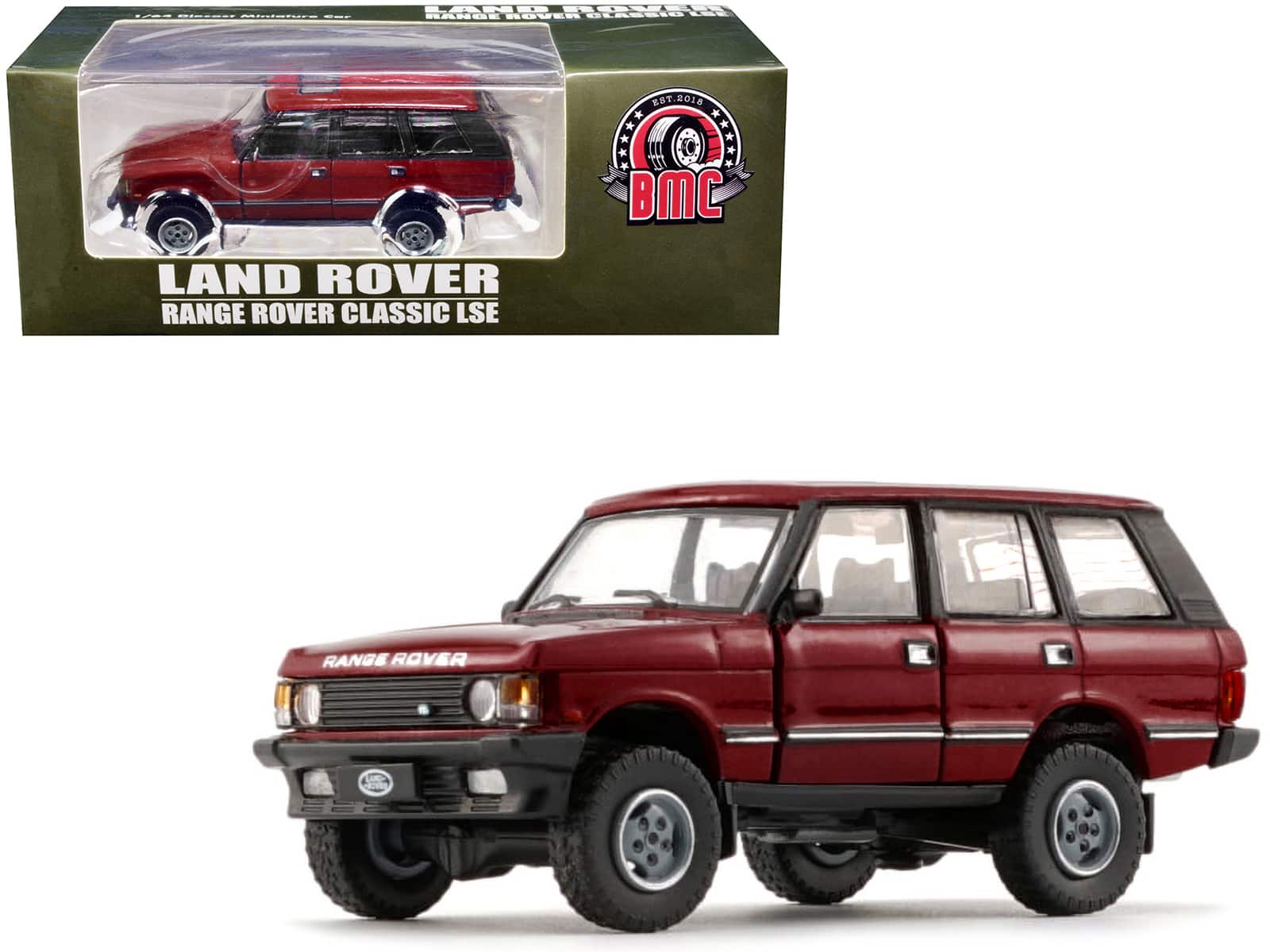 Land Rover Range Rover Classic LSE RHD Red with Sunroof with Extra Wheels 1/64 Diecast Model Car by BM Creations price history on PriceWatchPro