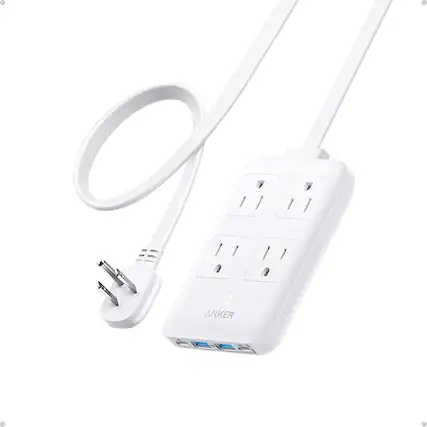 Front. Anker - Anker Charging Station - White.