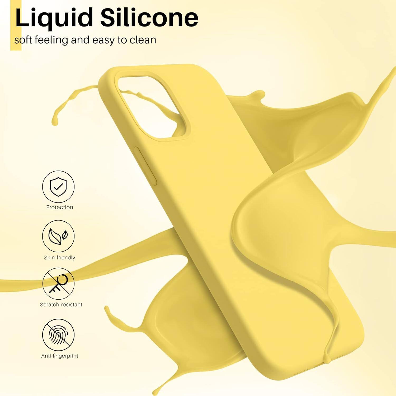 Liquid Silicone, soft feeling and easy to clean, Protection, Skin-friendly, Scratch-resistant, Anti-fingerprint