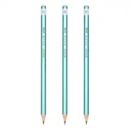Unique Bargains - Set of 3 2B Graphite Sketch Pencils Professional for Drawing Shading Writing Art Beginners - Black