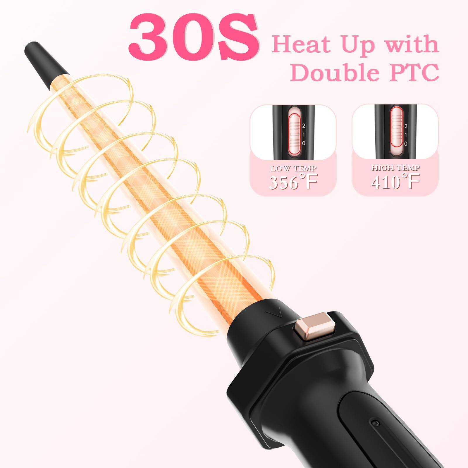 30S  
Heat Up with Double PTC  
LOW TEMP 356°F  
HIGH TEMP 410°F