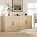 Front. Acekool - 70.8" Sideboard Buffet Cabinet, Mid-Century Modern Storage Credenza with 4 Doors, Coffee Bar Console, Oak - Oak.