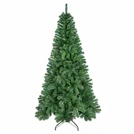 RYHNUYNE - 8 Ft Full Artificial Christmas Tree With 1136 PVC Tips,Hinged Structure Metal Stand Easy Setup Holiday Decor - Green