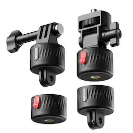 Neewer - Magnetic Quick Release Mount Kit for Action Cameras - for GoPro, DJI Action & Insta360