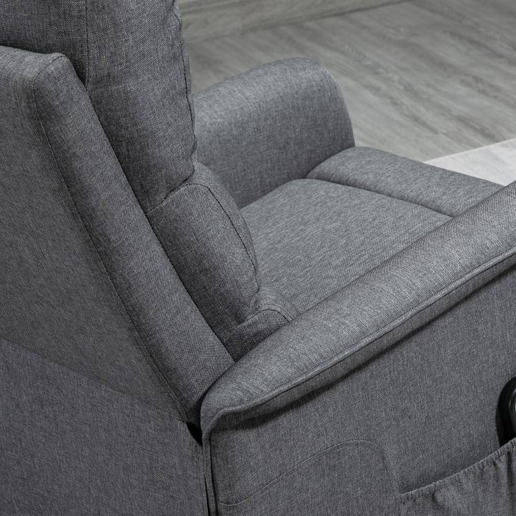 Alt View 8. PULUZ - Power Lift Chair for Seniors, Electric Lift Recliner Chair with Remote Control, Side Pockets for Living Room - Gray.