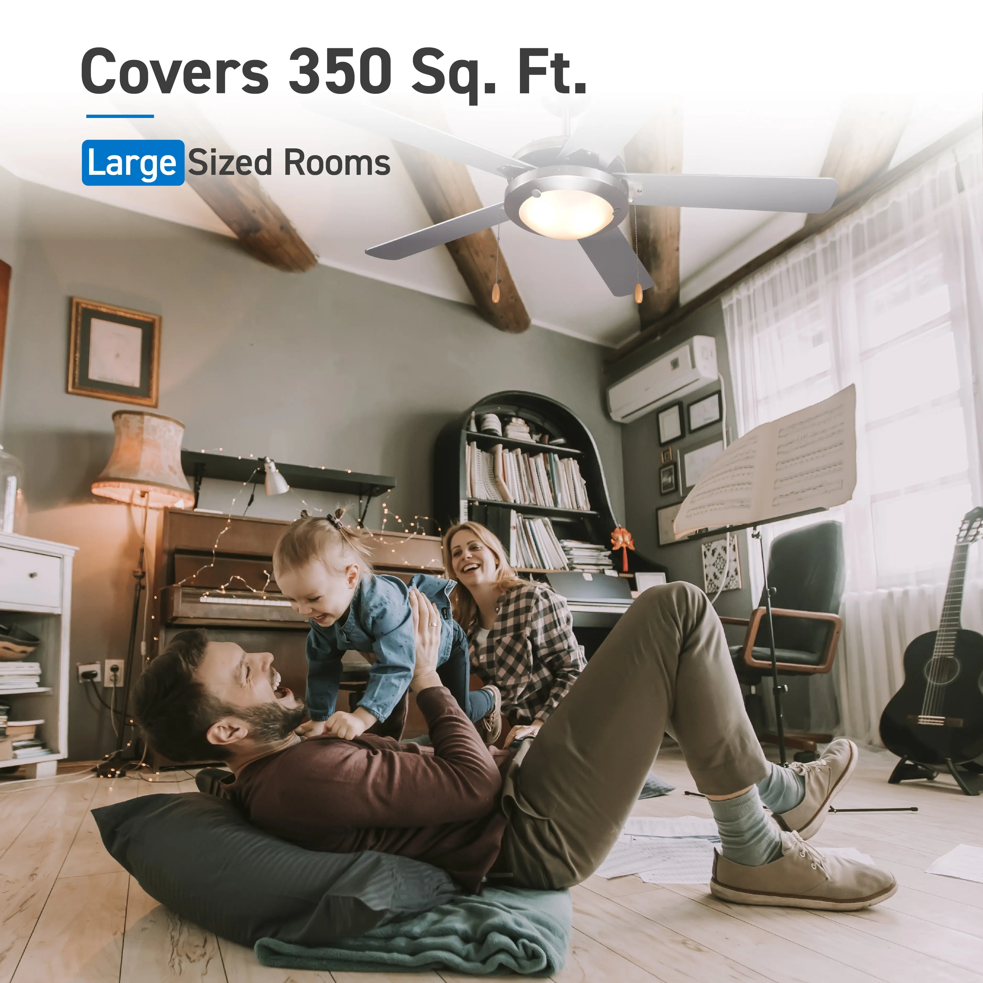 Covers 350 Sq. Ft. Large Sized Rooms