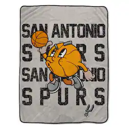 Pegasus - San Antonio Spurs 60" x 80" Cartoon Basketball Ultra Cozy Blanket - Multicolor