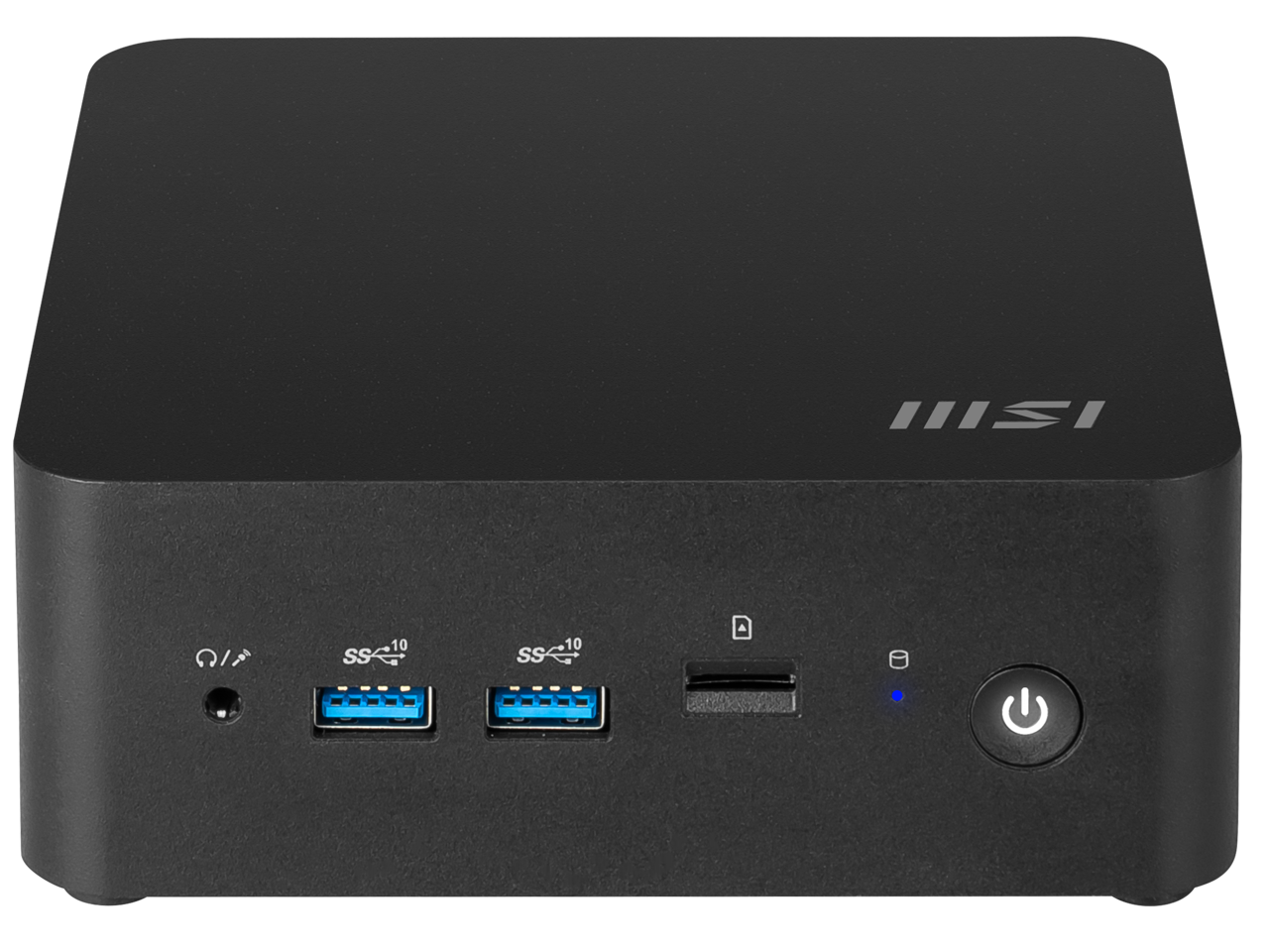 MSI - Desktop Computer Cubi NUC 1MG-010US Intel Core 3 100U 8GB DDR5 500GB PCIe SSD Intel Graphics Windows 11 Pro 64-bit - Black