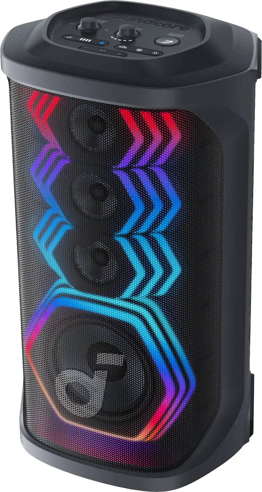 Sound Rave Soundcore by Anker Rave 3S Karaoke Party Speaker with 2 Wireless Mics ...