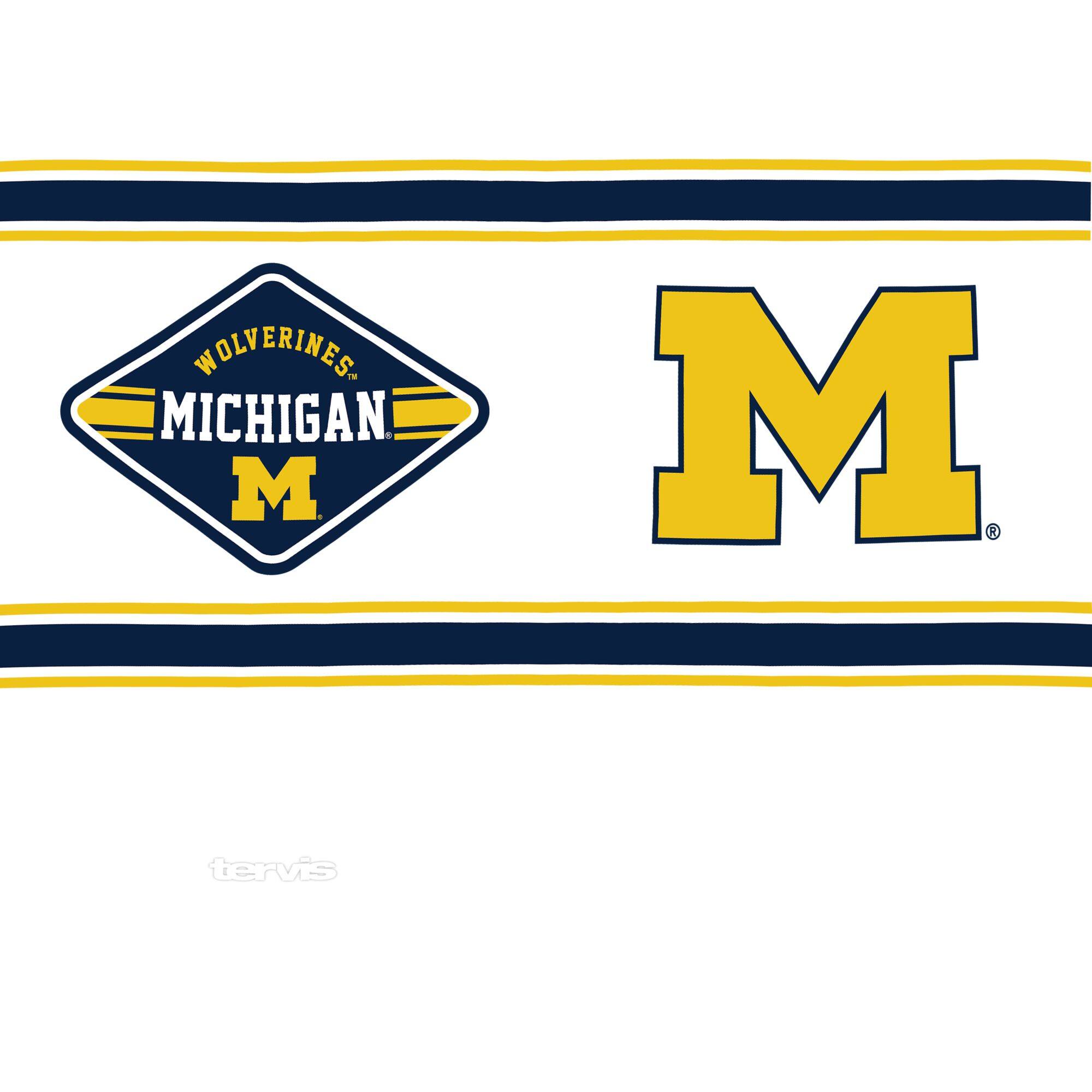 WOLVERINES  
MICHIGAN  
M  

tervis