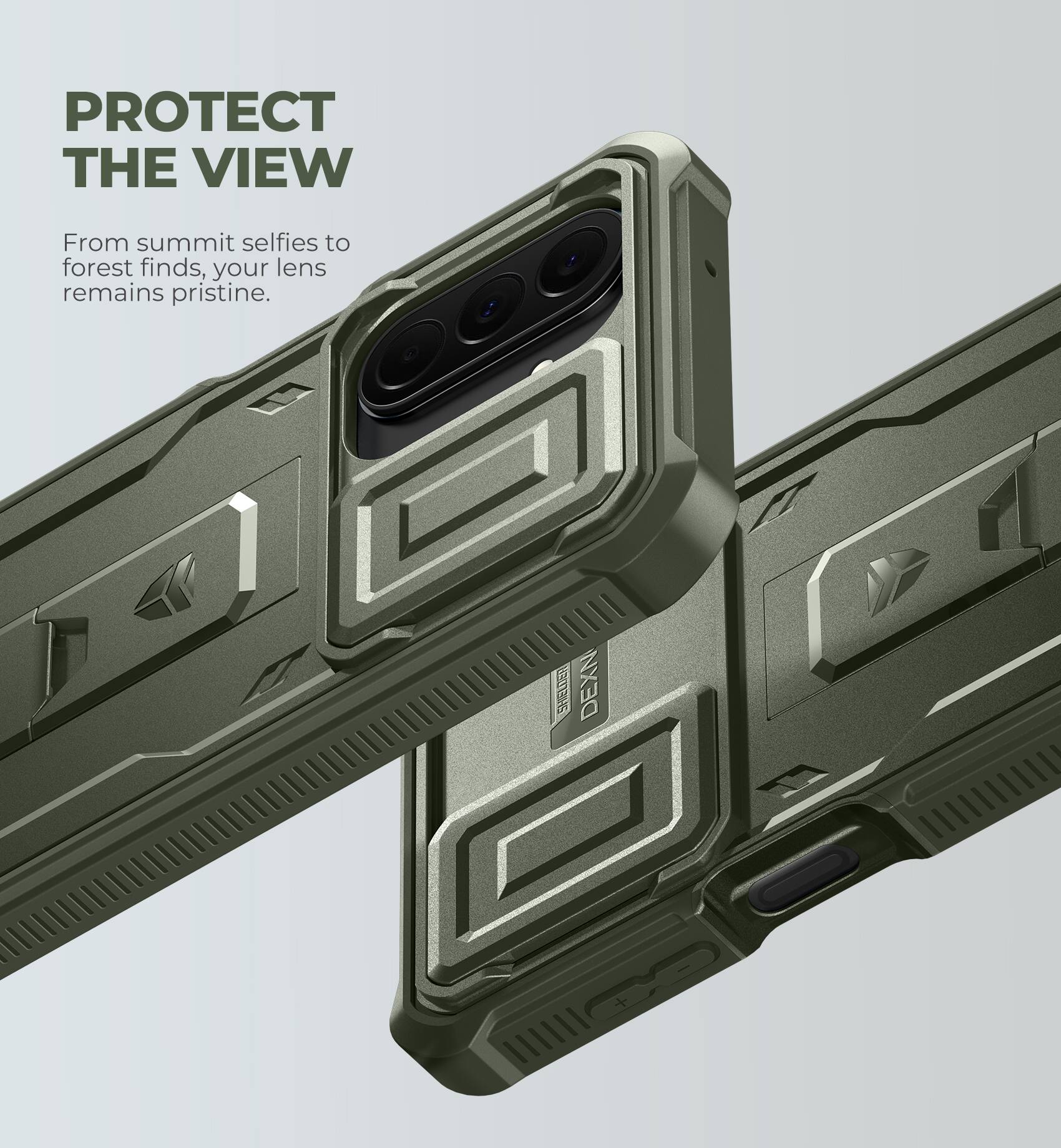 PROTECT THE VIEW  
From summit selfies to forest finds, your lens remains pristine.  
DEXN
