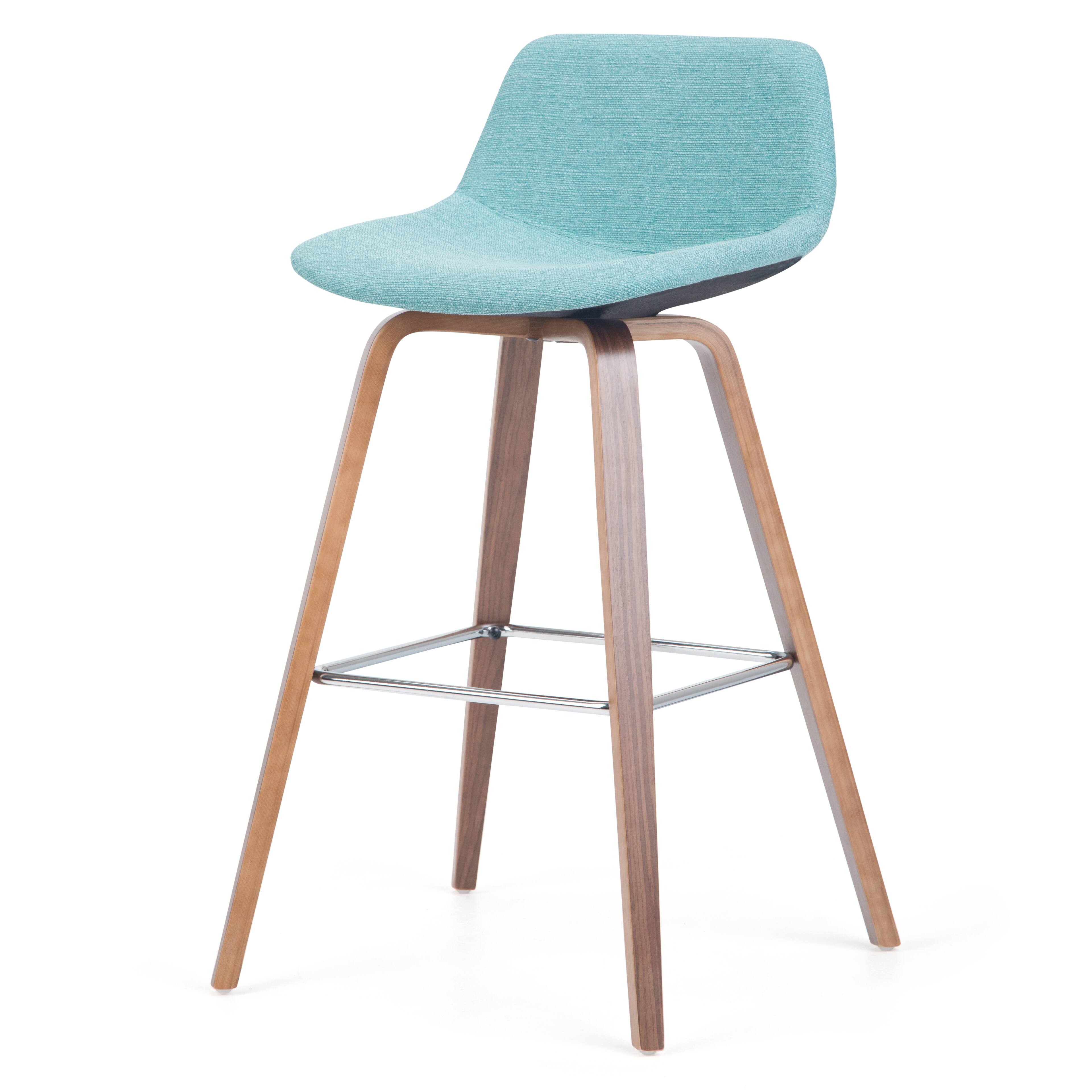 Alt View 17. Simpli Home - Randolph Bentwood Counter Height Stool (Set of 2) - Aqua Blue.