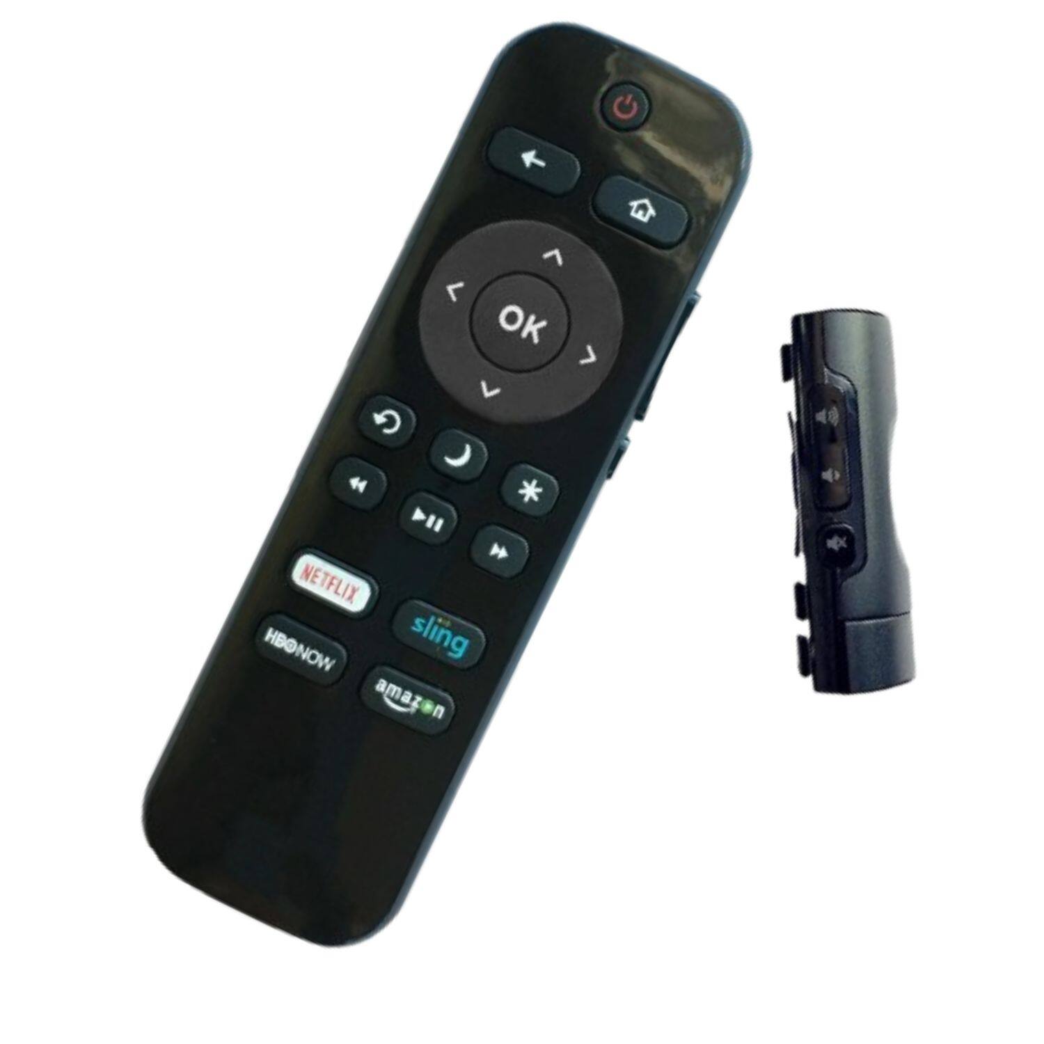Angle. Home Collection - Remote LC-RCRUS-17 for Sharp Roku TV with Netflix, Sling, HBO NOW, and Amazon Keys.