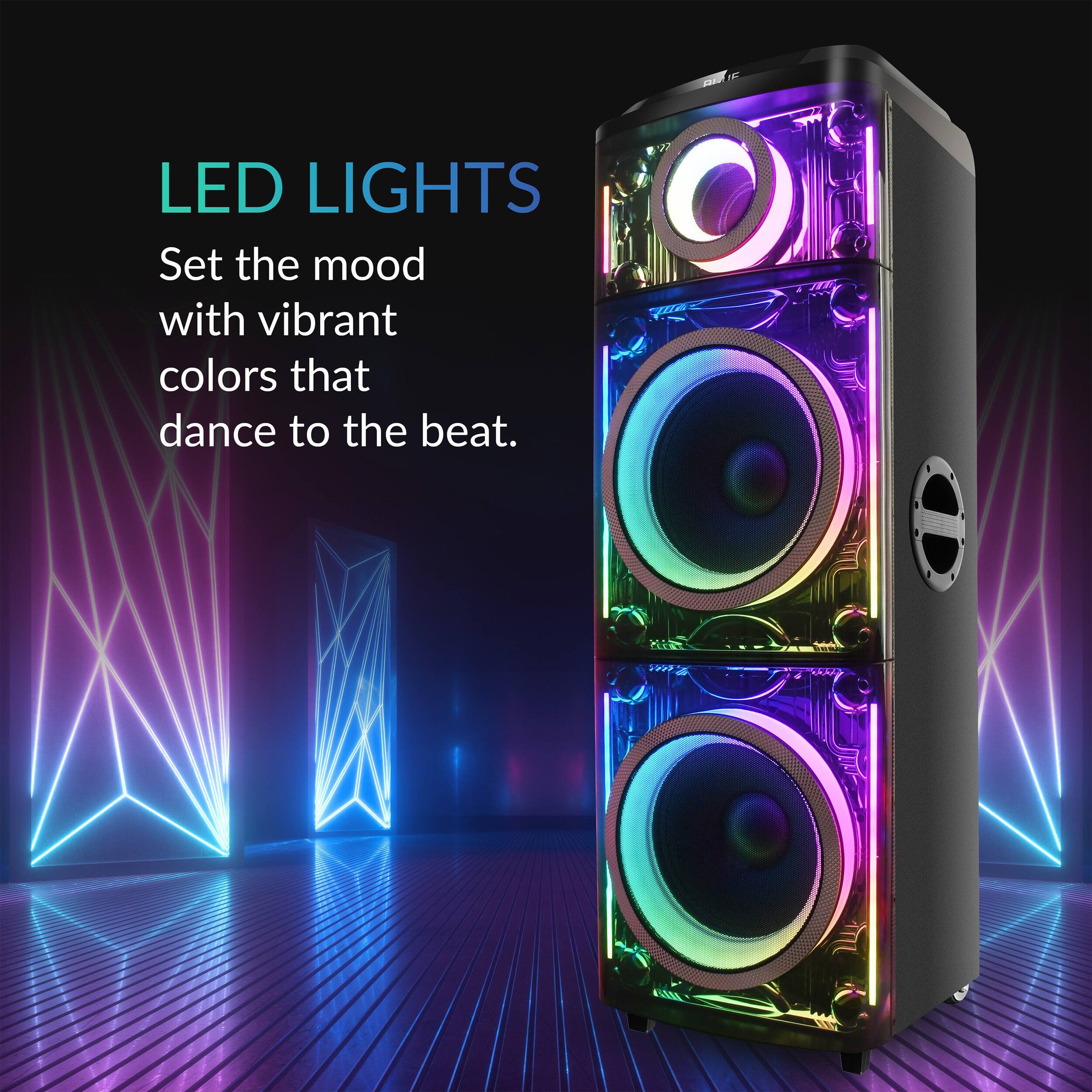iQ Sound Cyber Flex 2x 12 Inch Portable Party Speaker 310123867M