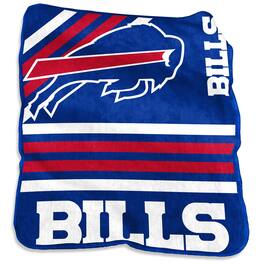 Logo Brands - Buffalo Bills 50'' x 60'' Plush Raschel Throw - Multicolor