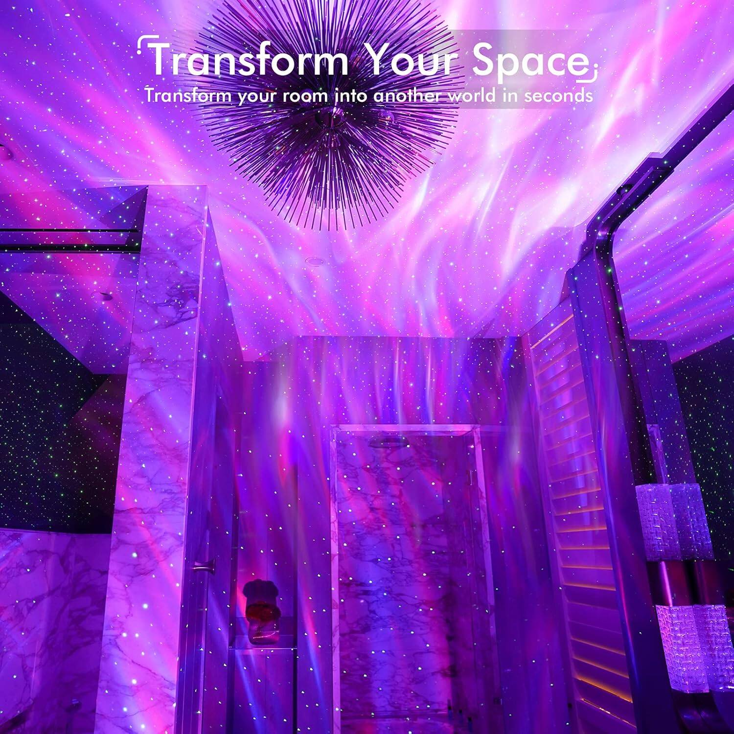 Transform Your Space  
Transform your room into another world in seconds