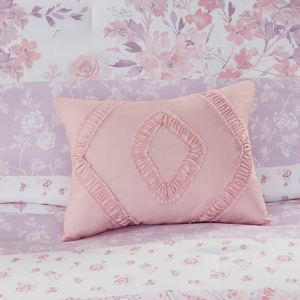 Alt View 3. Gracie Mills - Gracie Mills Valeria Floral Paisley Comforter Set - Pink.