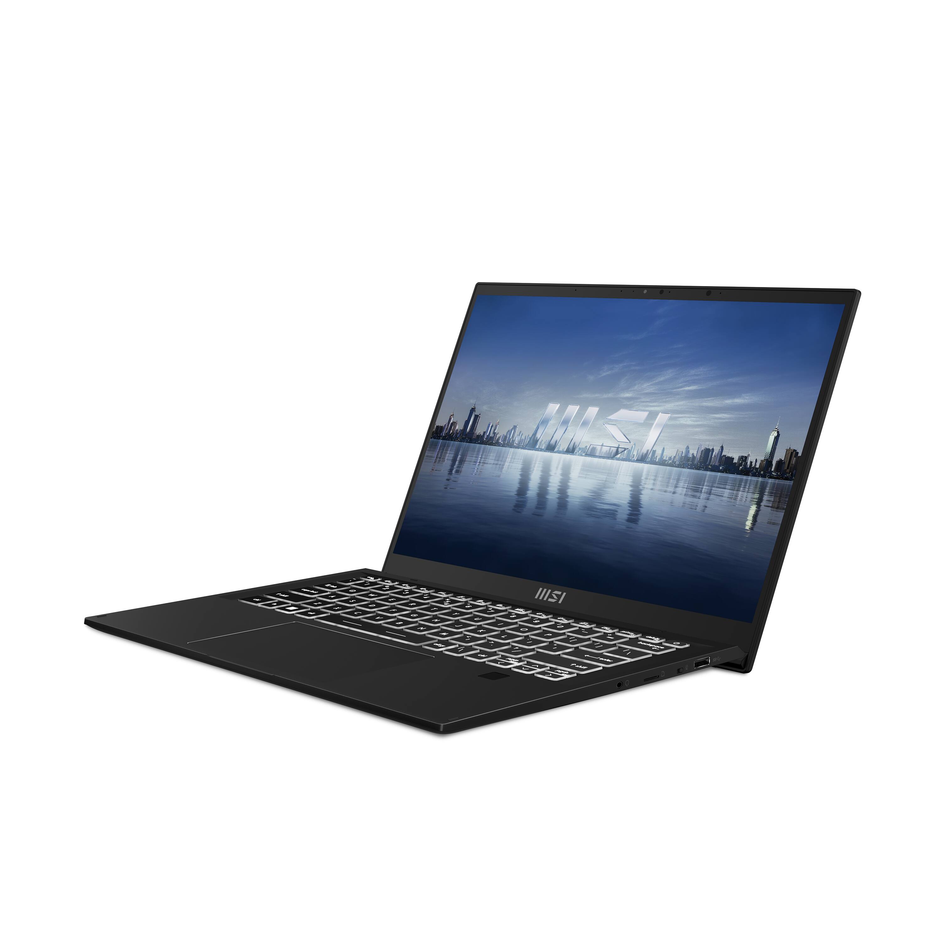 MSI is the brand of the laptop in the image.