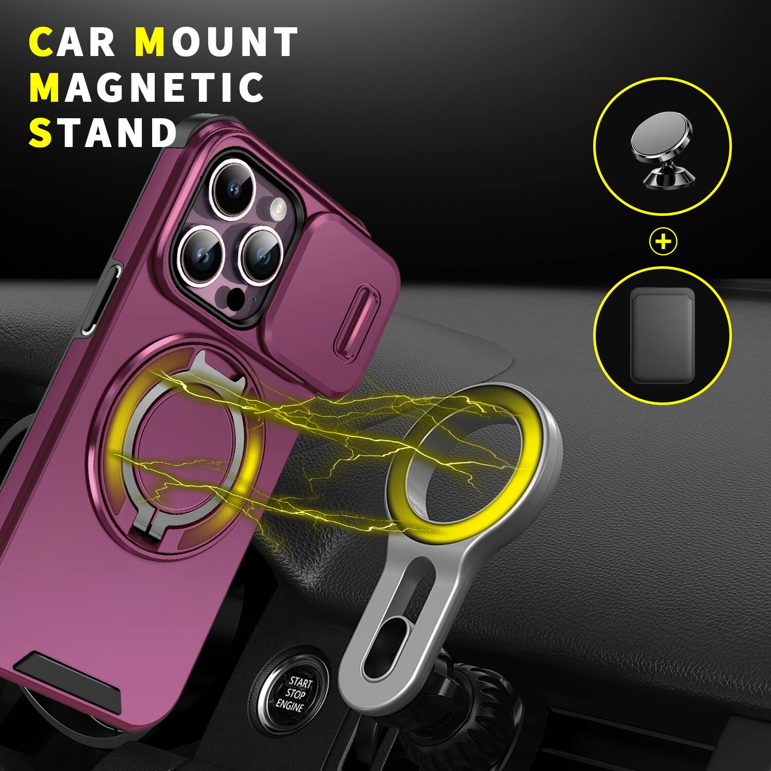 CAR MOUNT MAGNETIC STAND

START STOP ENGINE