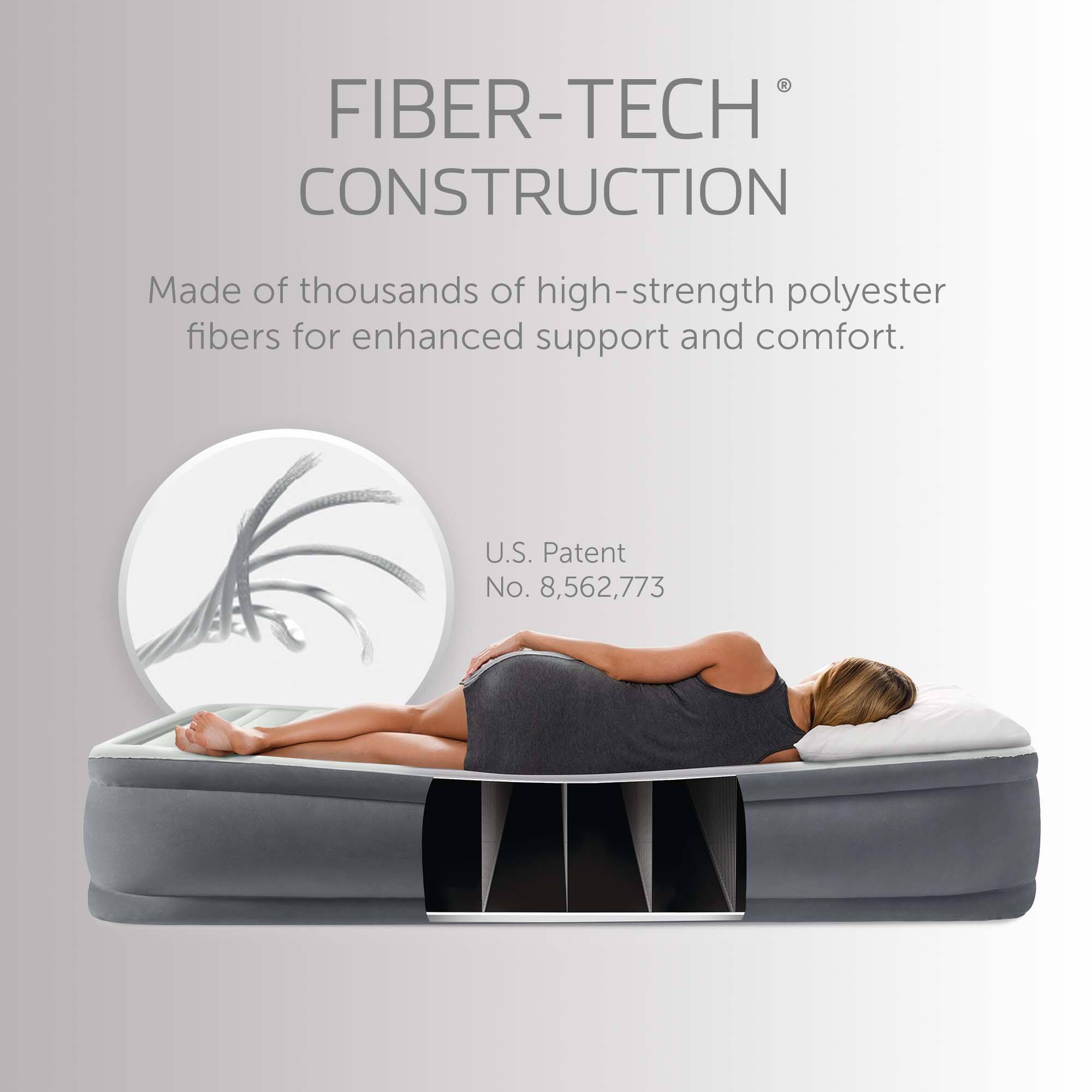 FIBER-TECH® CONSTRUCTION

Made of thousands of high-strength polyester fibers for enhanced support and comfort.

U.S. Patent No. 8,562,773