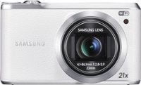 Front Zoom. Samsung - WB380 16.3-Megapixel Digital Camera - White.