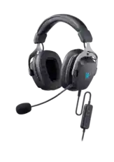 Front. Acer - Predator Galea 370 Wired Gaming Headset, 50mm Drivers, Virtual 7.1 Surround Sound, ENC Mic, USB - PHR350 - Black.