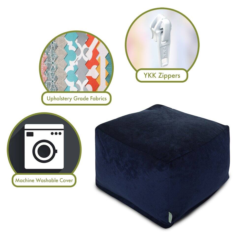 - Upholstery Grade Fabrics
- YKK Zippers
- Machine Washable Cover