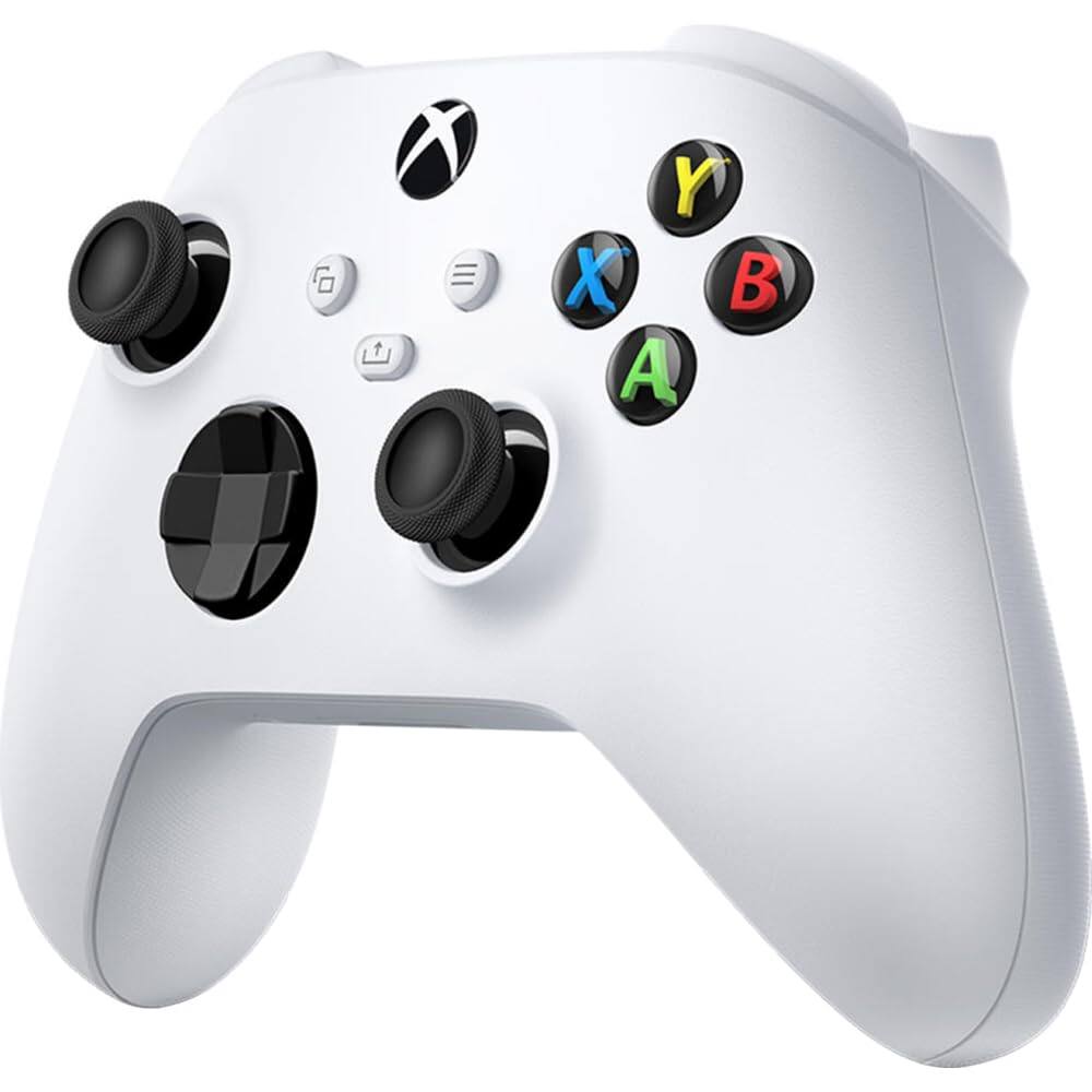 Back. Microsoft - Microsoft QAS-00007 Wireless Controller Robot in White 2 Pack - Black.