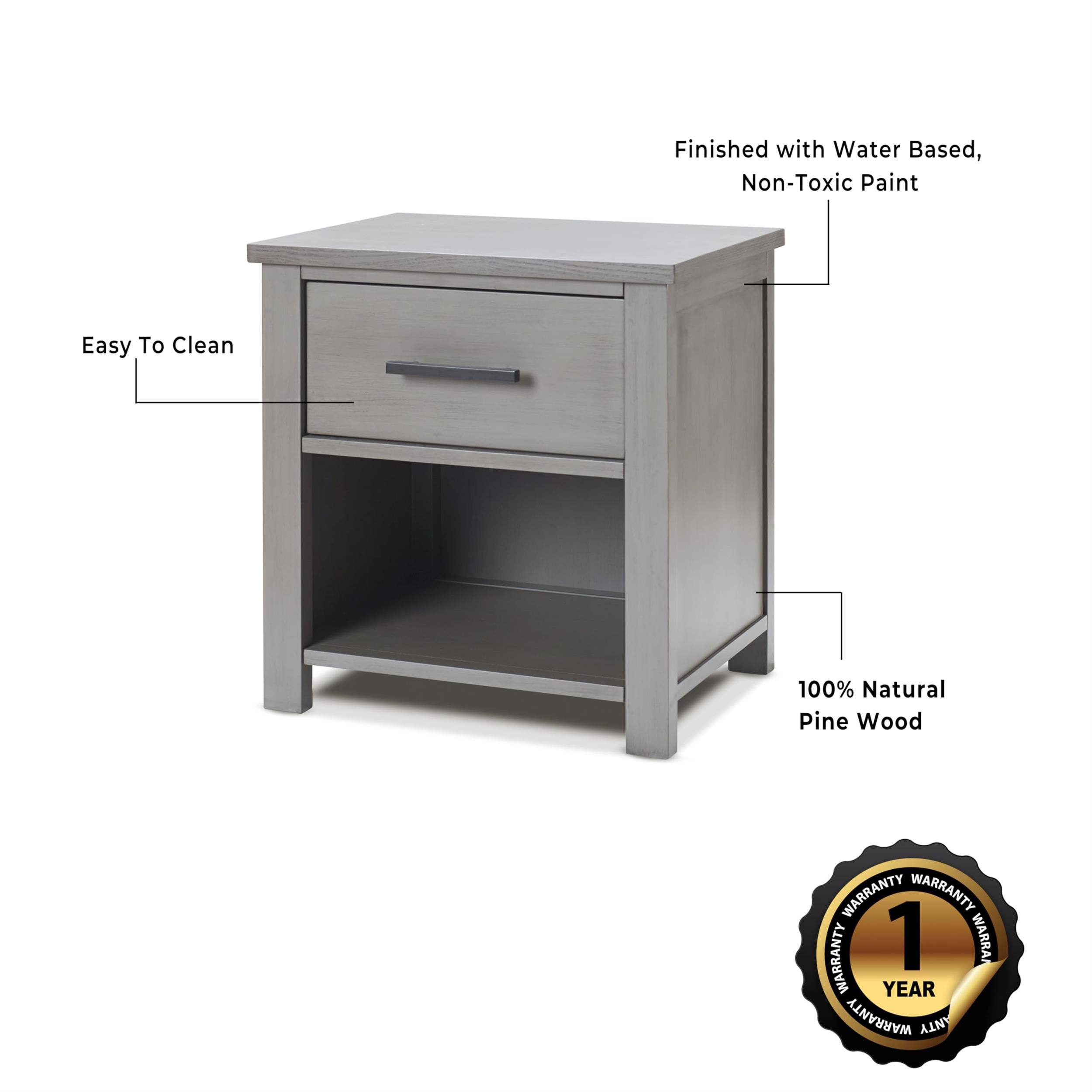 Finished with Water Based, Non-Toxic Paint  
Easy To Clean  
100% Natural Pine Wood  
WARRANTY 1 YEAR