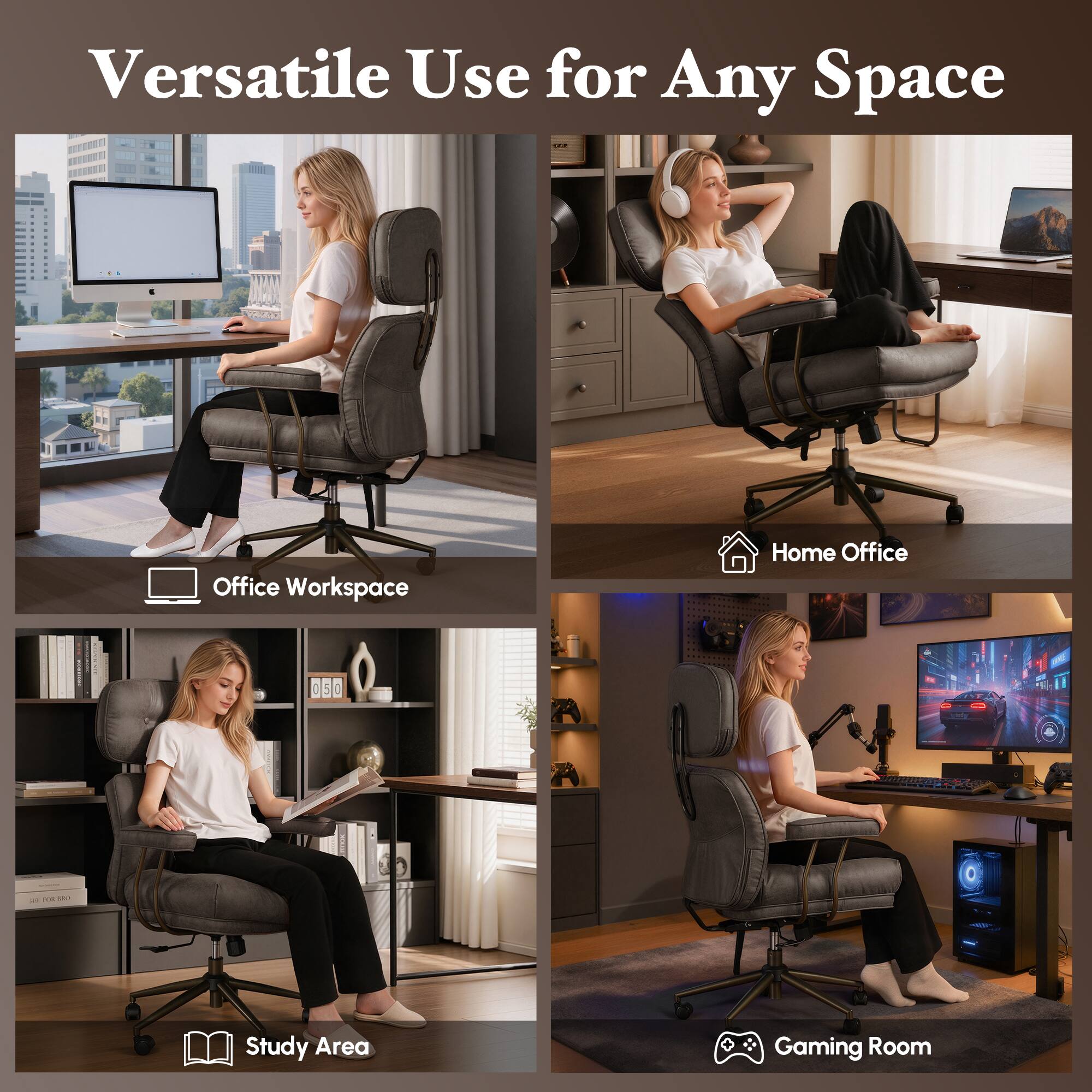 Versatile Use for Any Space

Office Workspace

Home Office

Study Area

Gaming Room