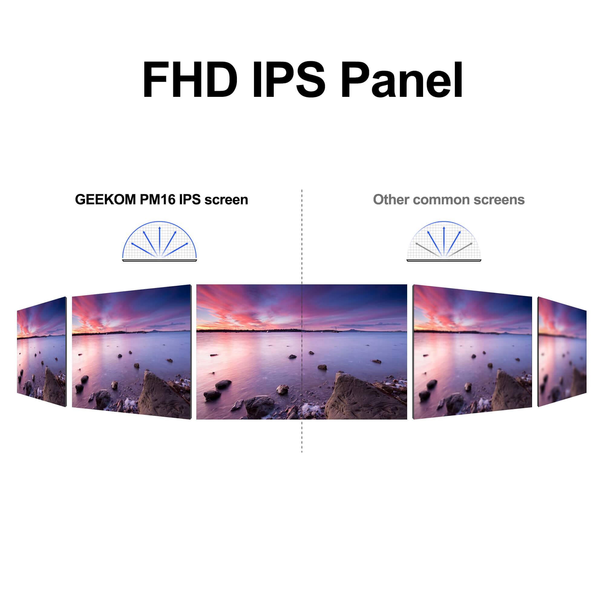 FHD IPS Panel

GEEKOM PM16 IPS screen

Other common screens