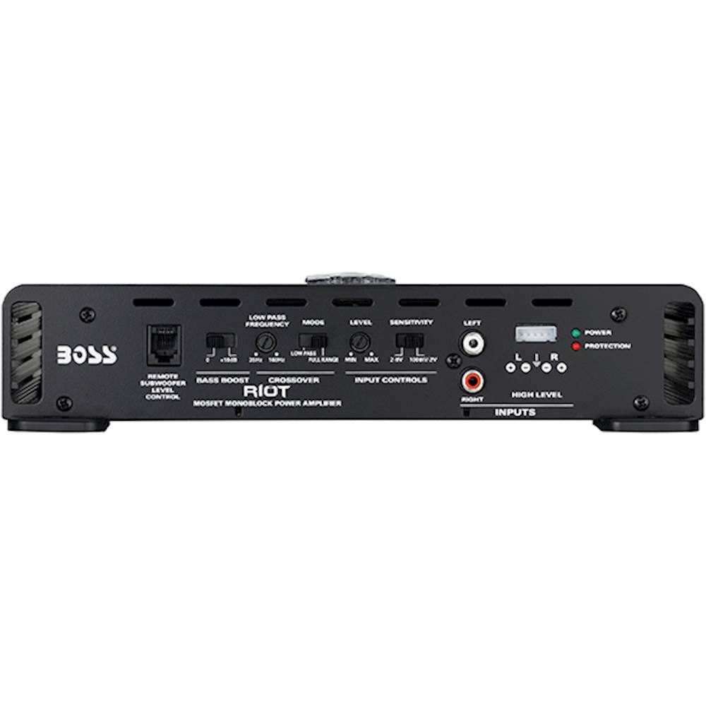 Alt View 13. BOSS Audio - Riot 1100W Class AB Mono MOSFET Amplifier with Variable Low-Pass Crossover - Black.