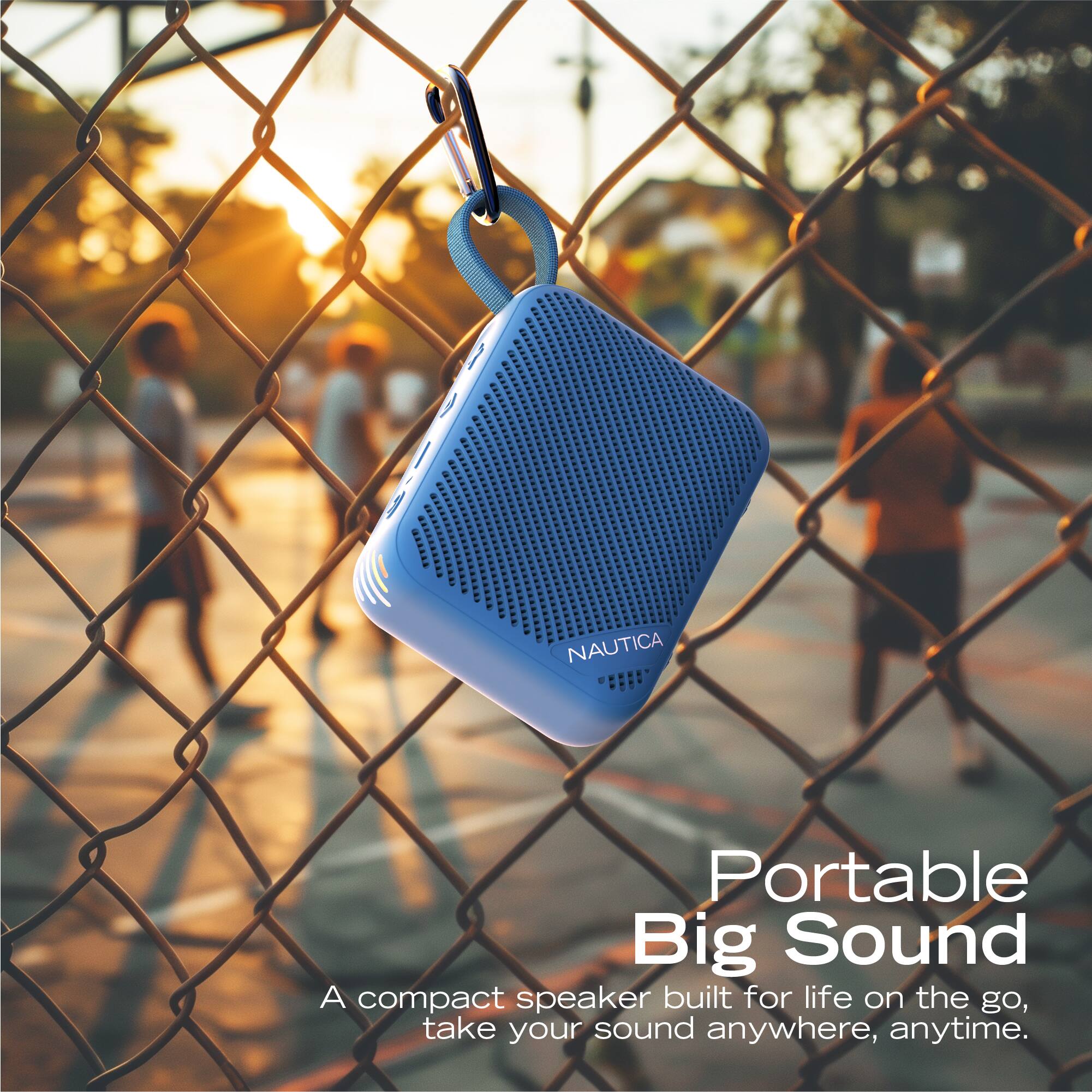 NAUTICA Portable Big Sound  
A compact speaker built for life on the go, take your sound anywhere, anytime.