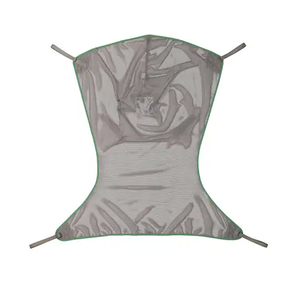 Front. Invacare - Premier Comfort Full Body Sling for Patient Lifts (Large, 500 lb, Net Fabric) - Gray.