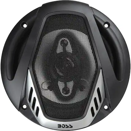 Front. BOSS Audio - Onyx 6-1/2" 4-Way Car Speakers with Poly-Injected Woofer Cones (Pair) - Black and Chrome.