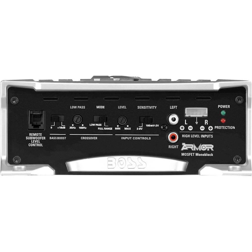 Alt View 12. BOSS Audio - Armor 1500W Class AB Mono MOSFET Amplifier with Variable Low-Pass Crossover - Black and Chrome.