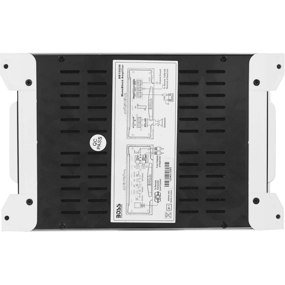 Alt View 14. BOSS Audio - Armor 1500W Class AB Mono MOSFET Amplifier with Variable Low-Pass Crossover - Black and Chrome.