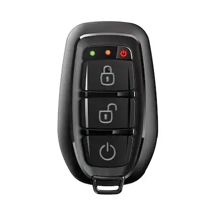 Front. Compustar - 2-Way G17 FM 3 Button Replacement Remote Transmitter - Black.