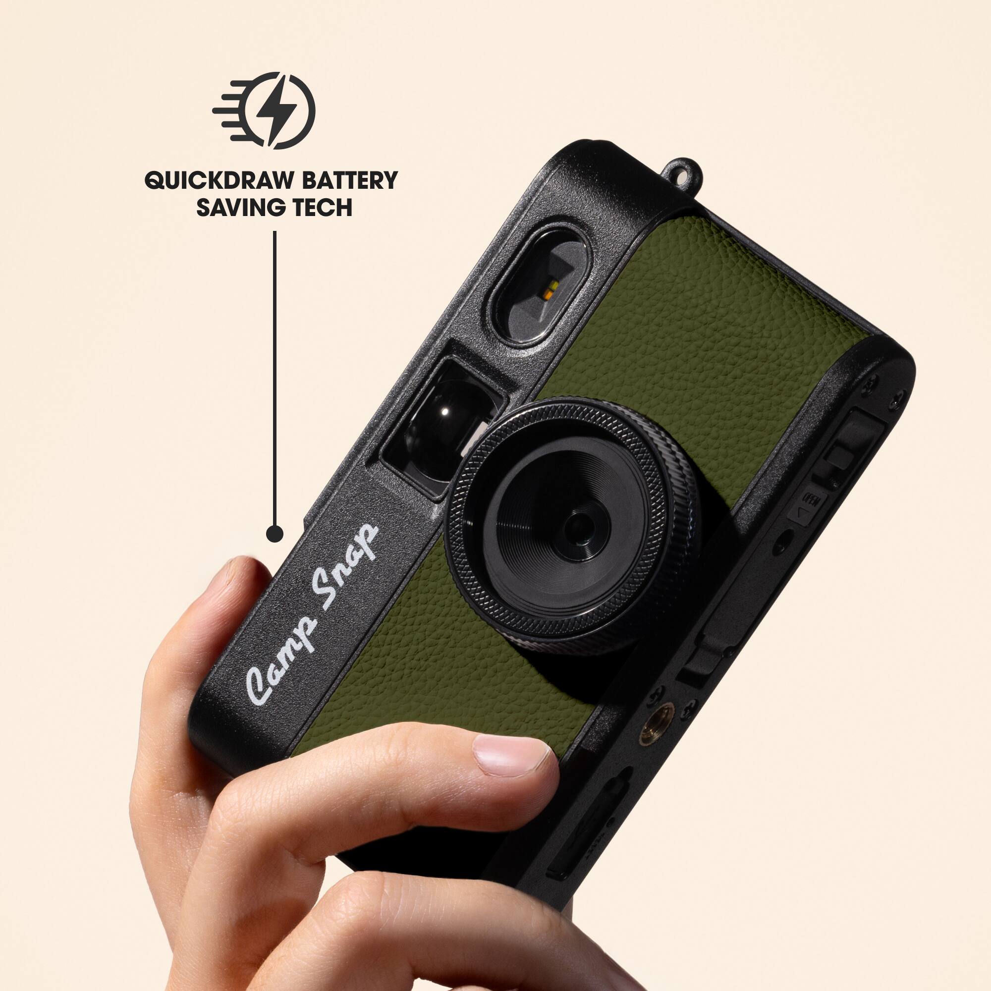 QUICKDRAW BATTERY SAVING TECH

Snap Camp
OPEN