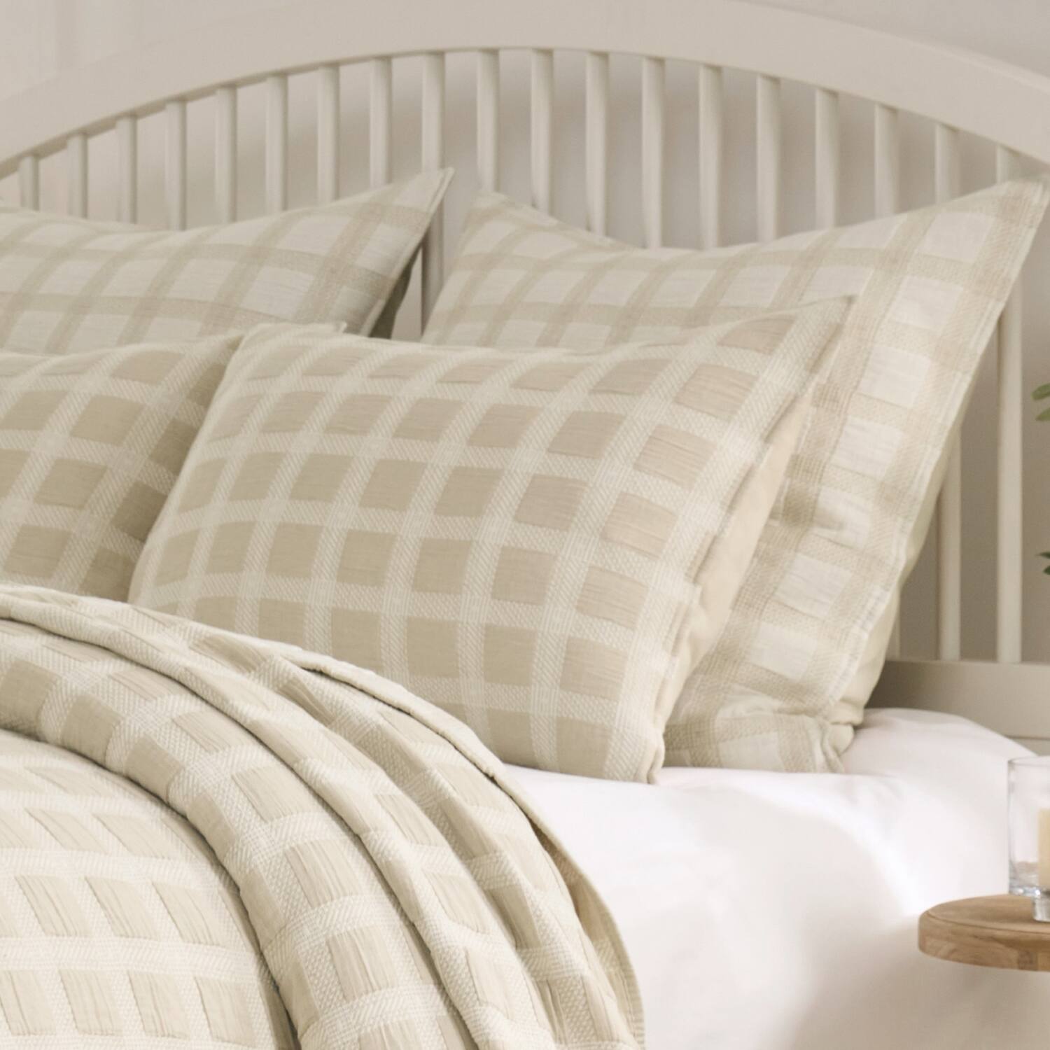 Alt View 1. Greenland Home Fashions - Greenland Home Fashions Millhouse 100% Cotton Pillow Sham King 20x36 Taupe - Taupe.