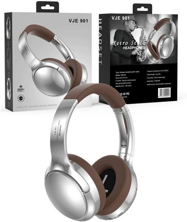 DIGITAL VJE 901 HEADSET VJE 901 Retro Style HEADPHONES Wireless