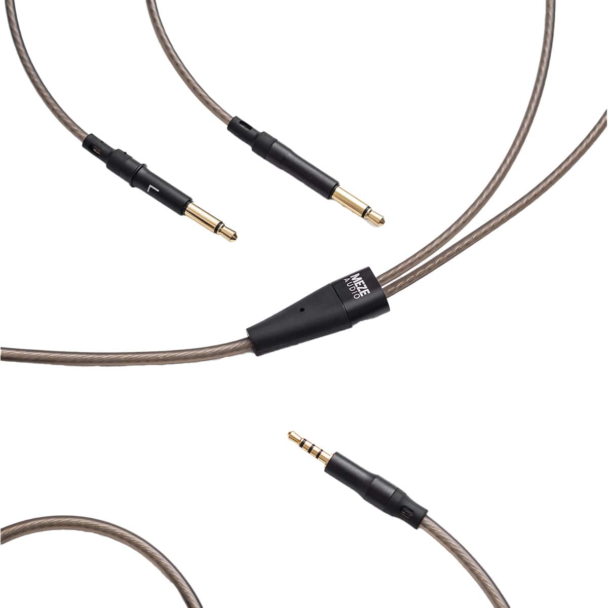 Meze Audio - Mono 3.5mm to 2.5mm Balanced Headphone Cable - 4.9 ft - Brown