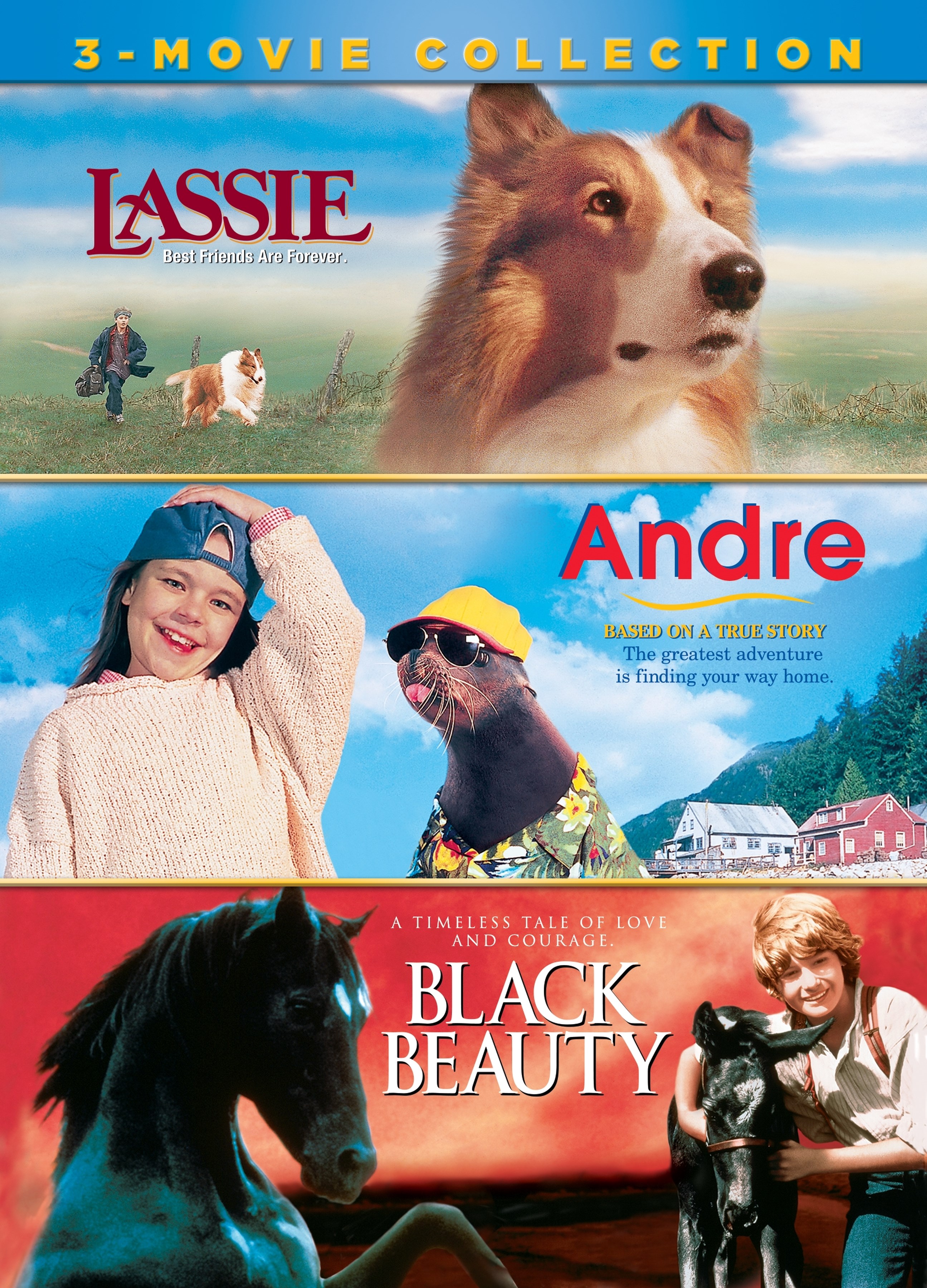 Lassie/Andre/Black Beauty: 3-Movie Collection [3 Discs] [DVD